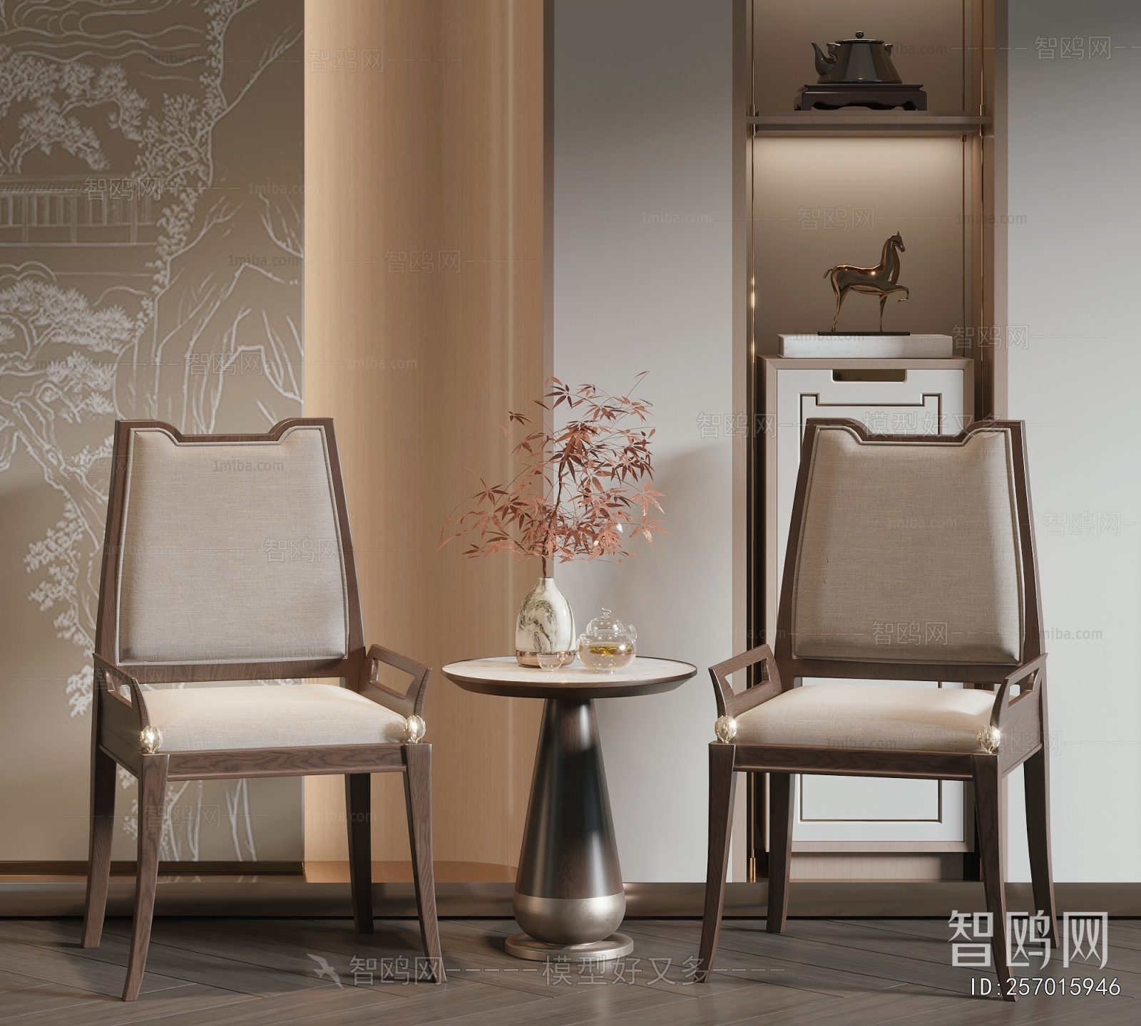 New Chinese Style Lounge Chair