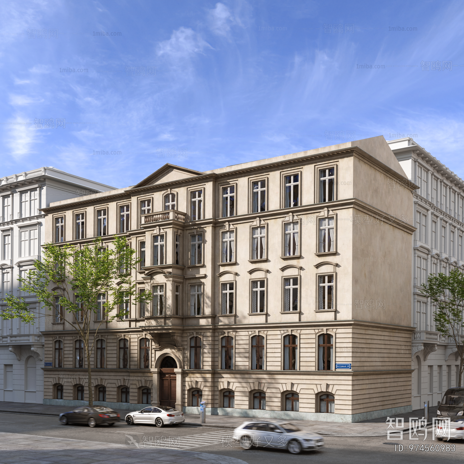 European Style Appearance Of Commercial Building