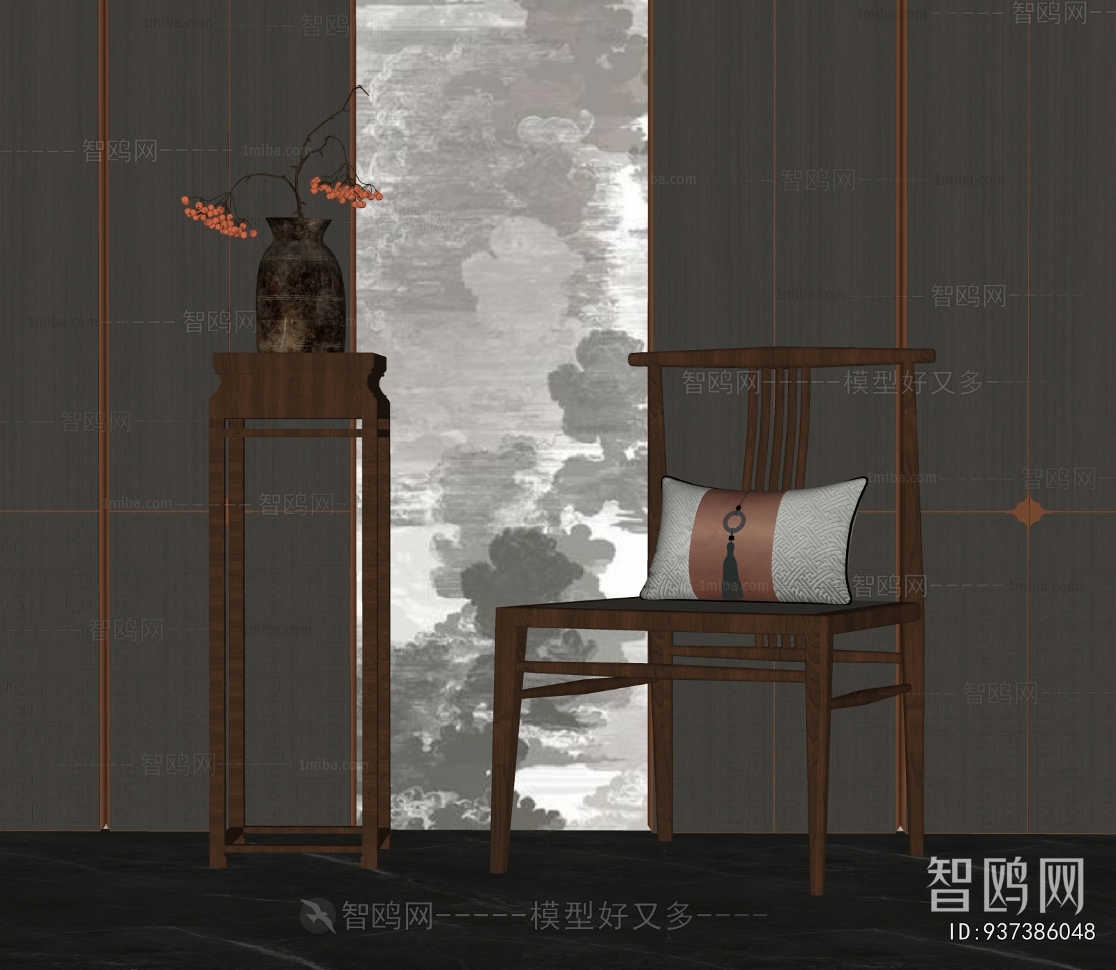 New Chinese Style Lounge Chair