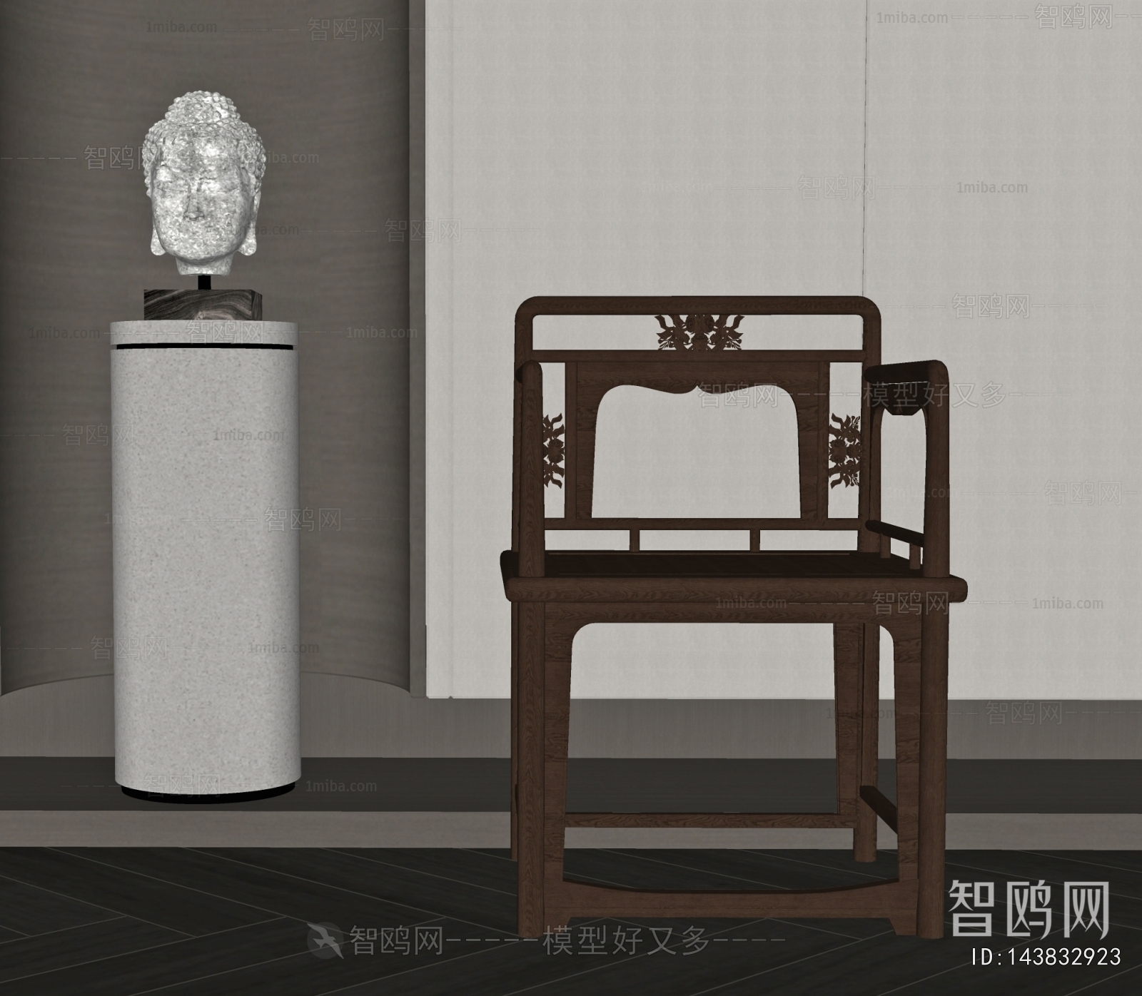 New Chinese Style Lounge Chair