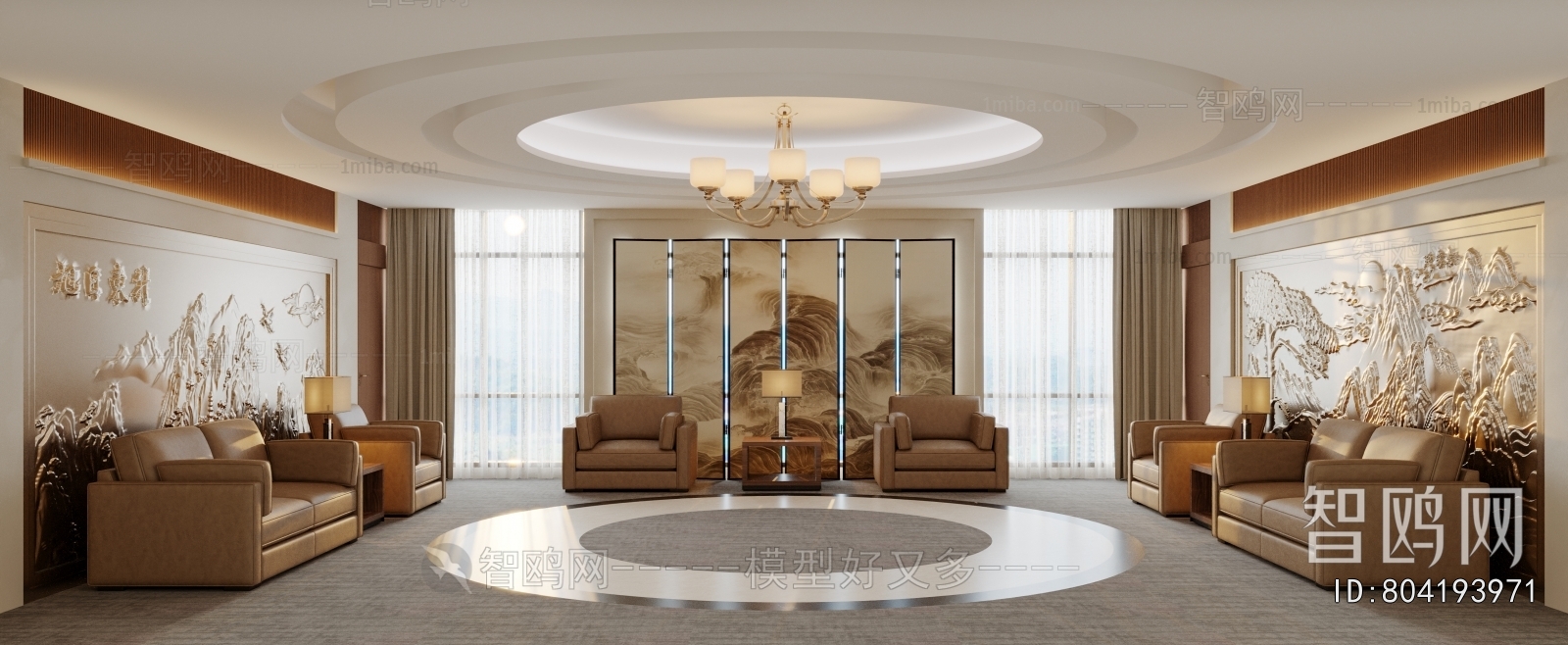 New Chinese Style Reception Room