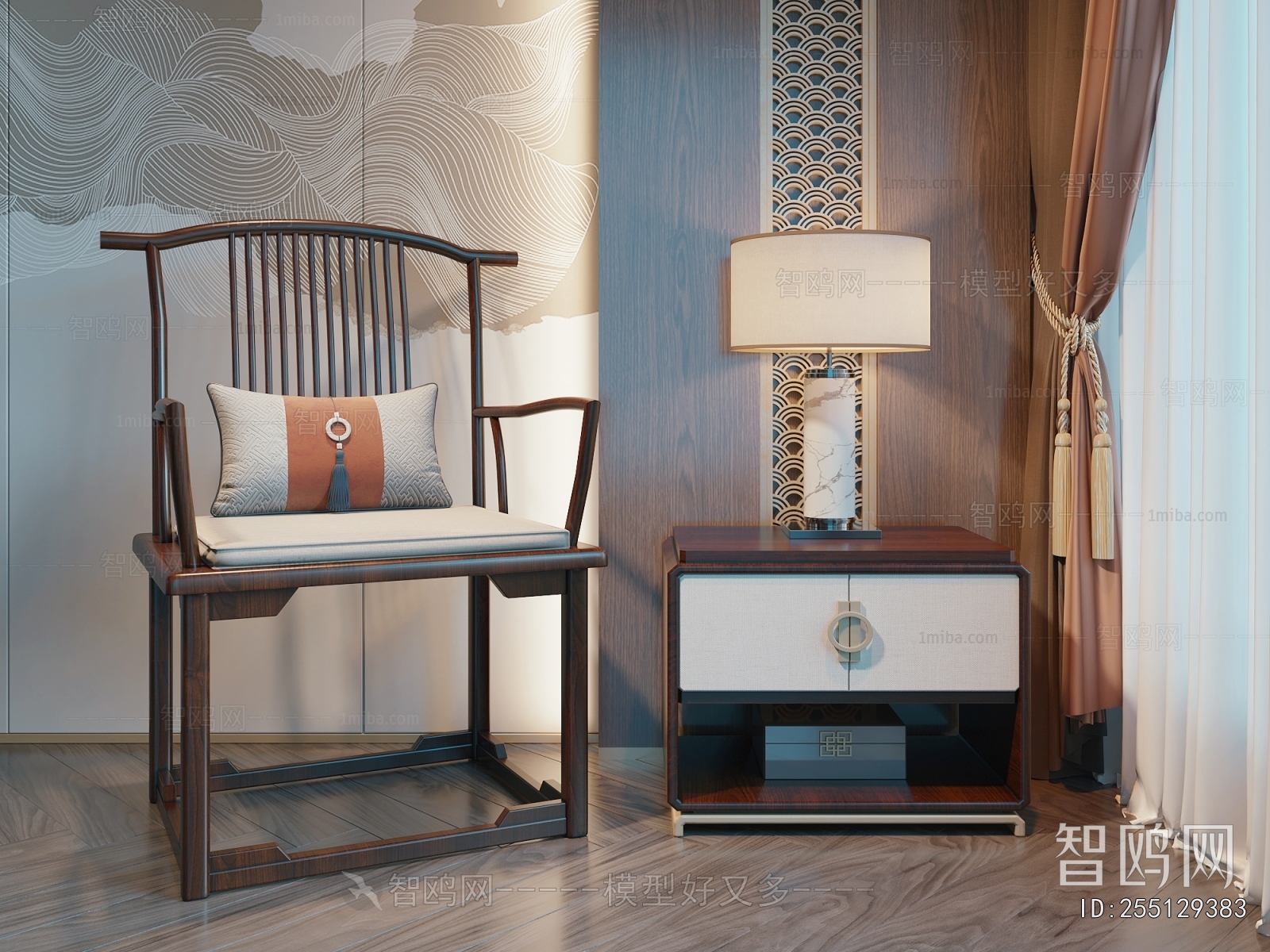 New Chinese Style Lounge Chair