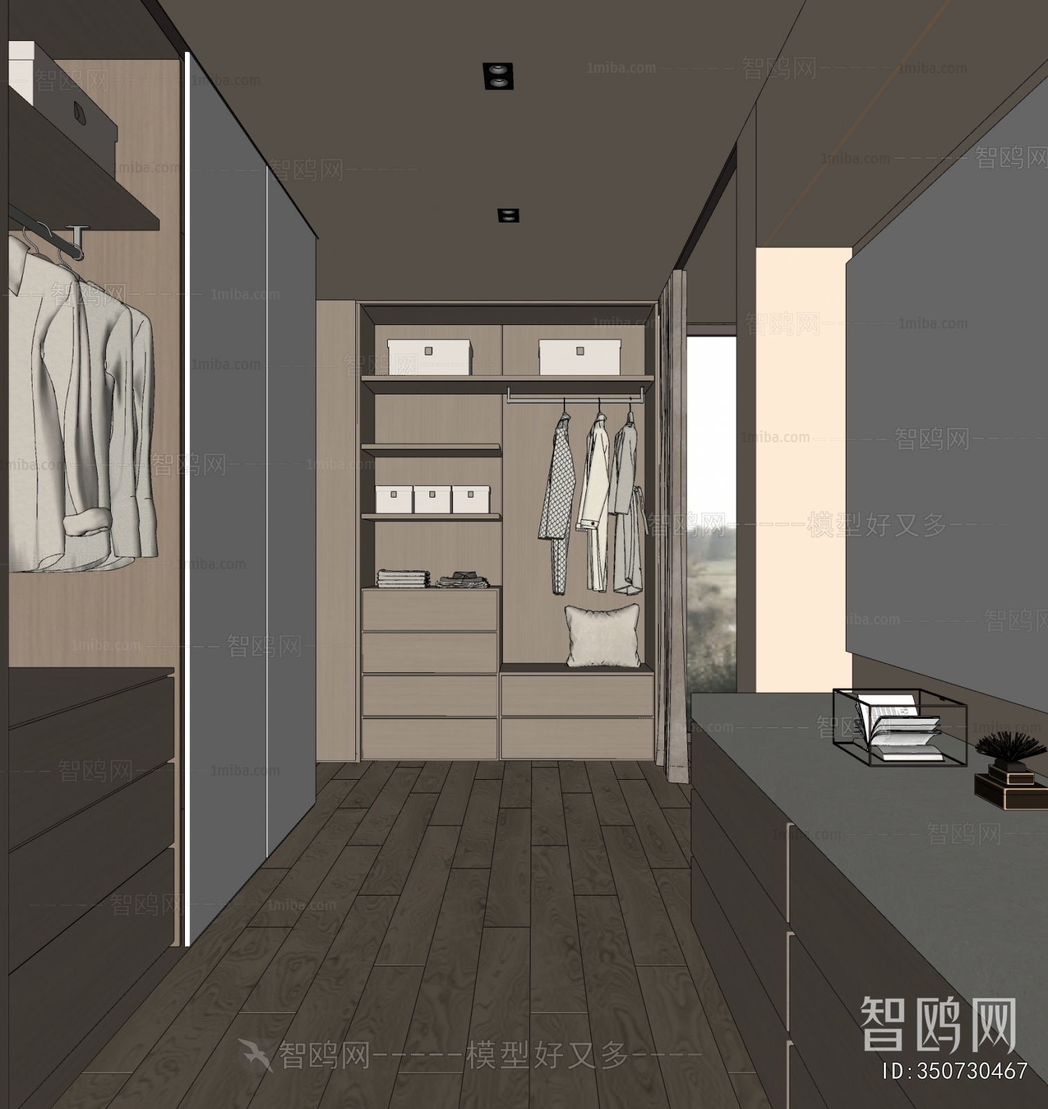 Modern Clothes Storage Area