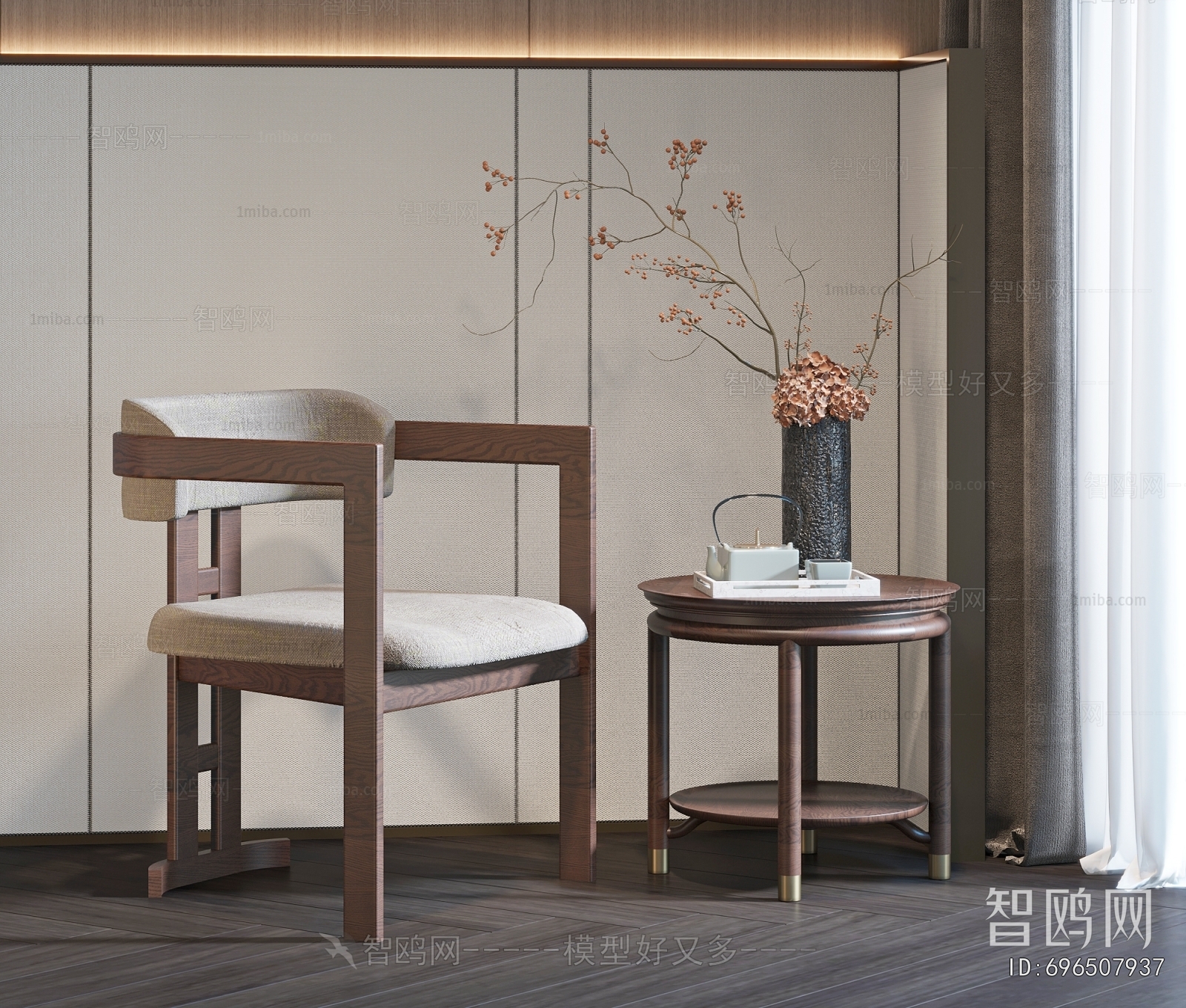 New Chinese Style Lounge Chair