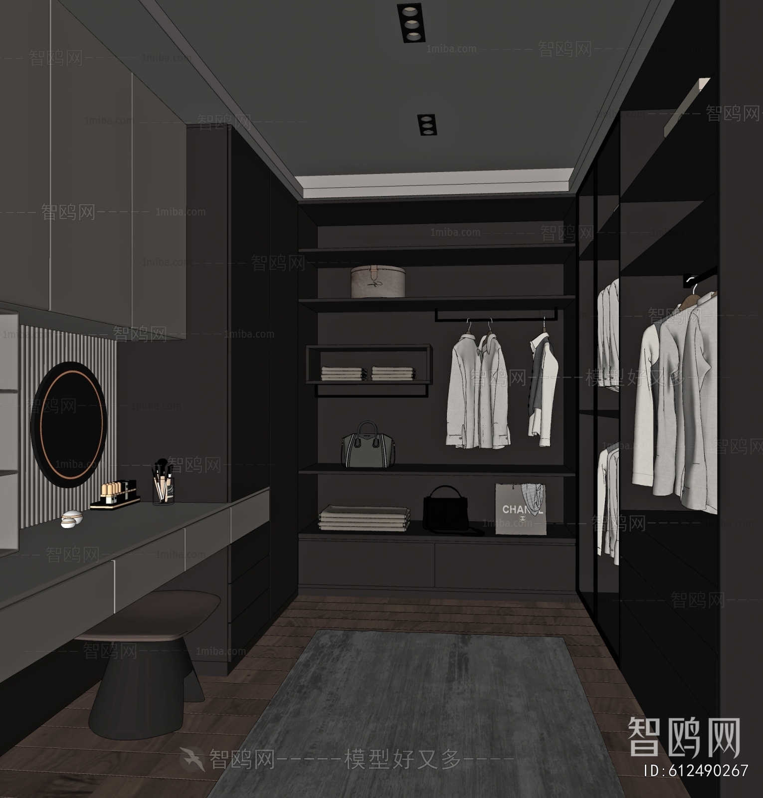 Modern Clothes Storage Area