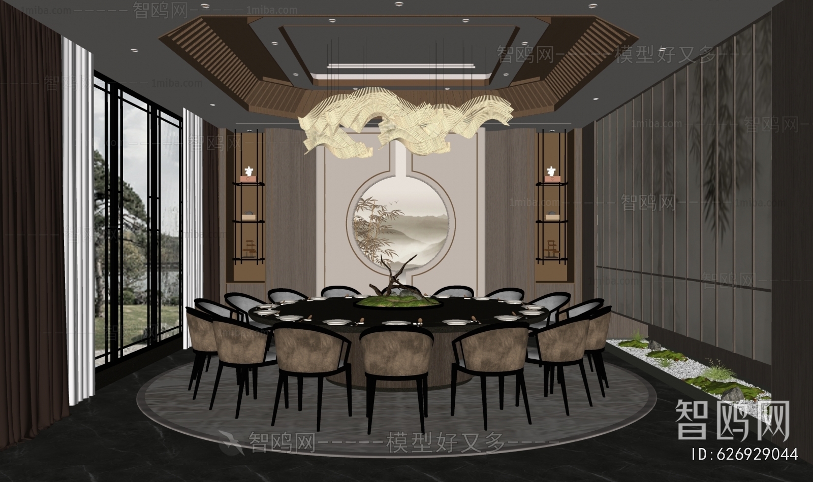 New Chinese Style Dining Room
