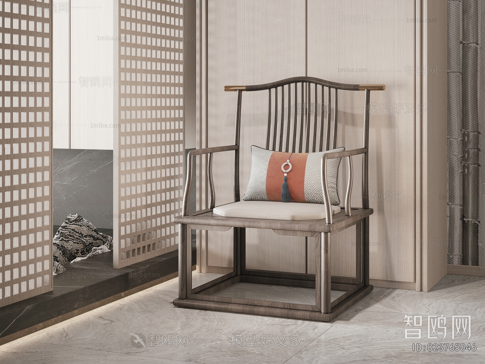 New Chinese Style Lounge Chair