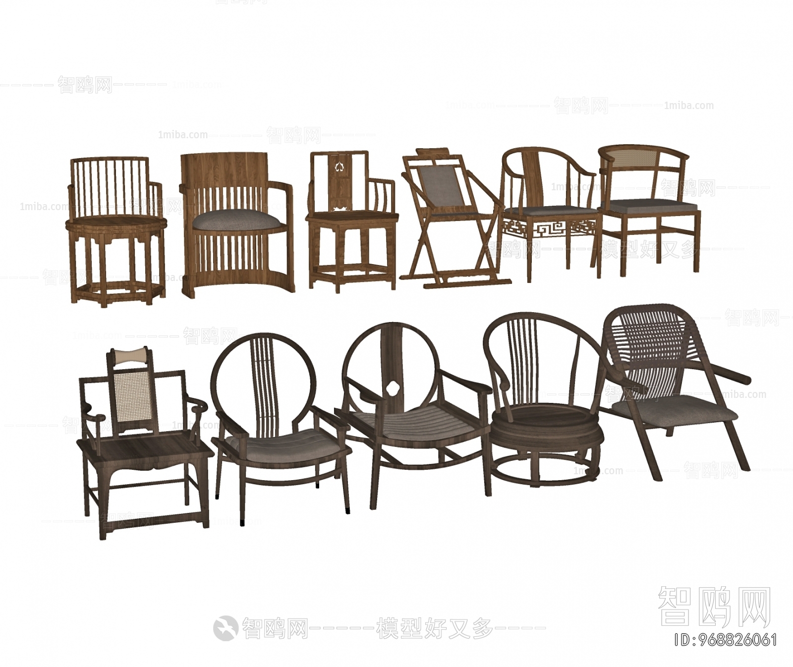 New Chinese Style Lounge Chair