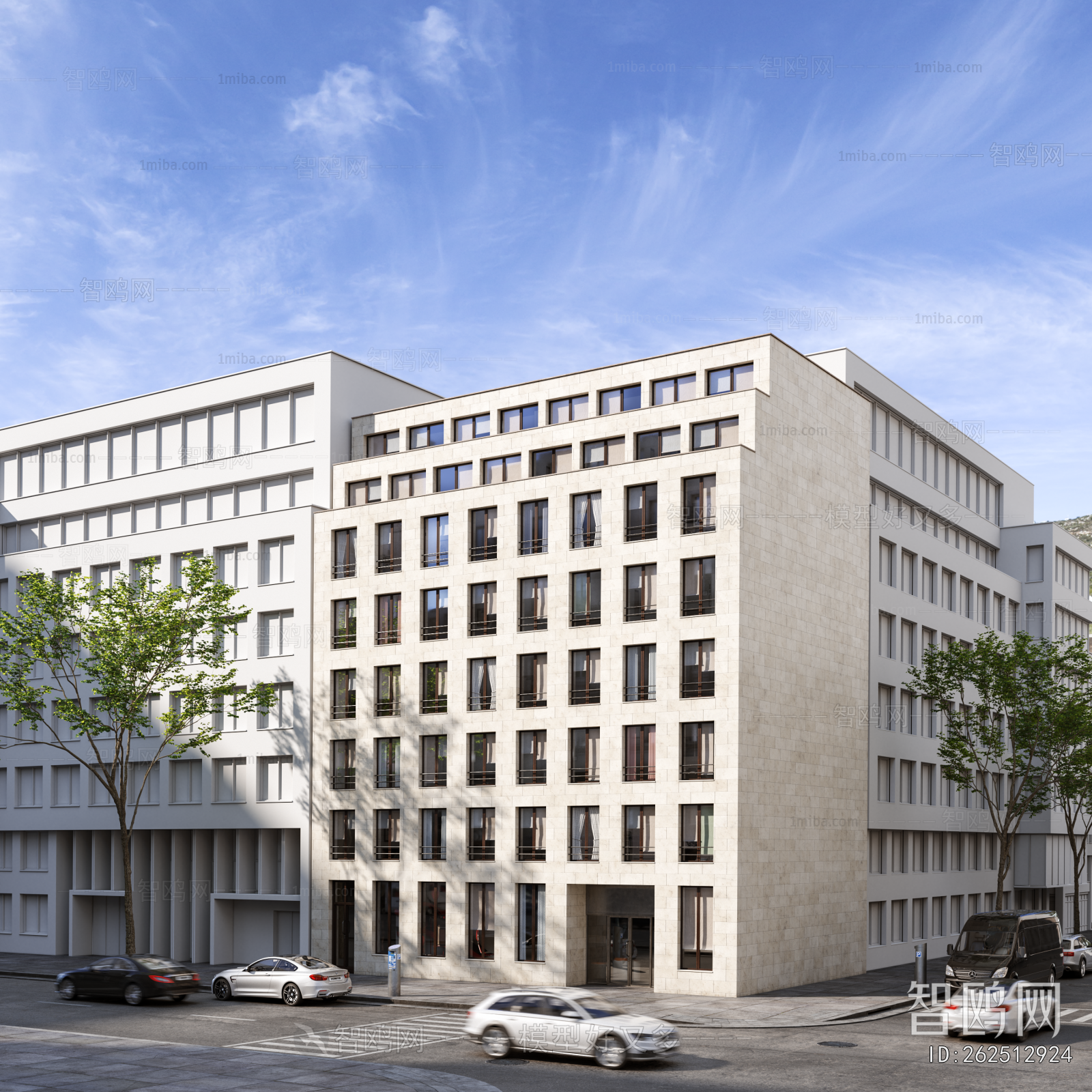 European Style Appearance Of Commercial Building