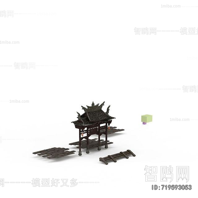 Chinese Style Decorated Archway