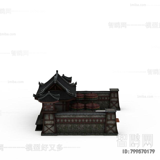 Chinese Style Ancient Architectural Buildings