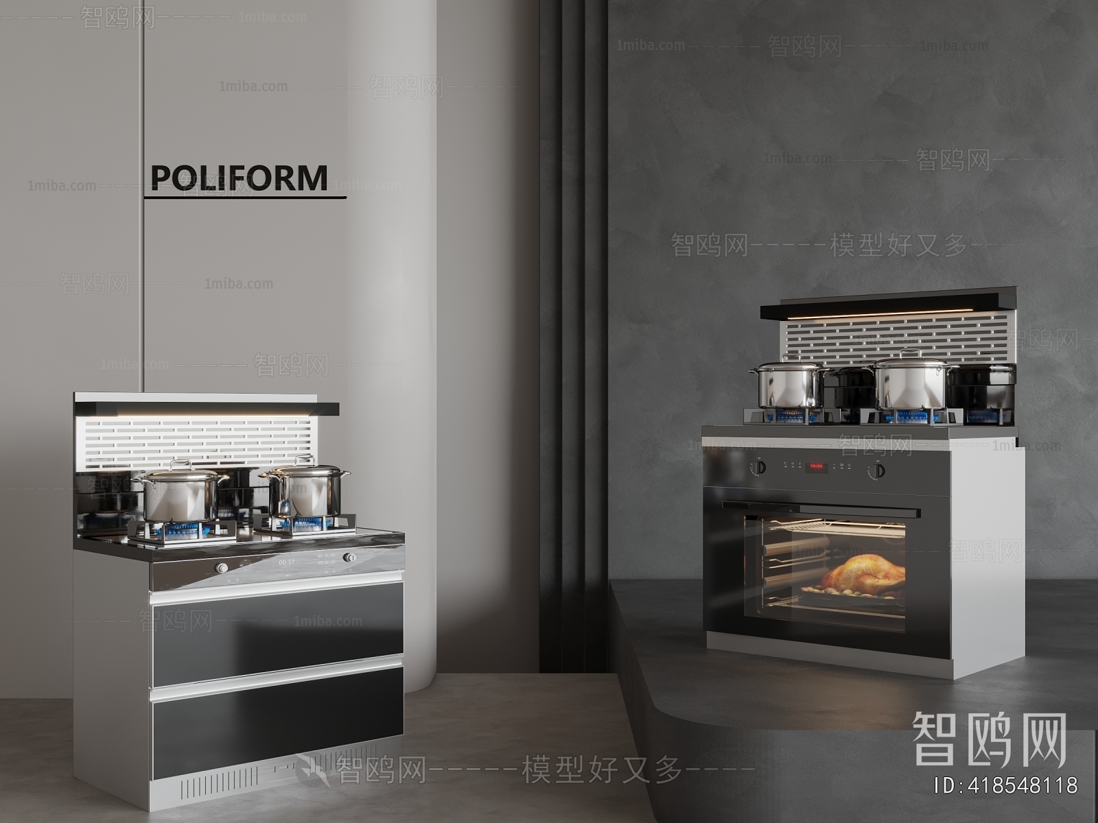 Modern Kitchen Electric Gas Range