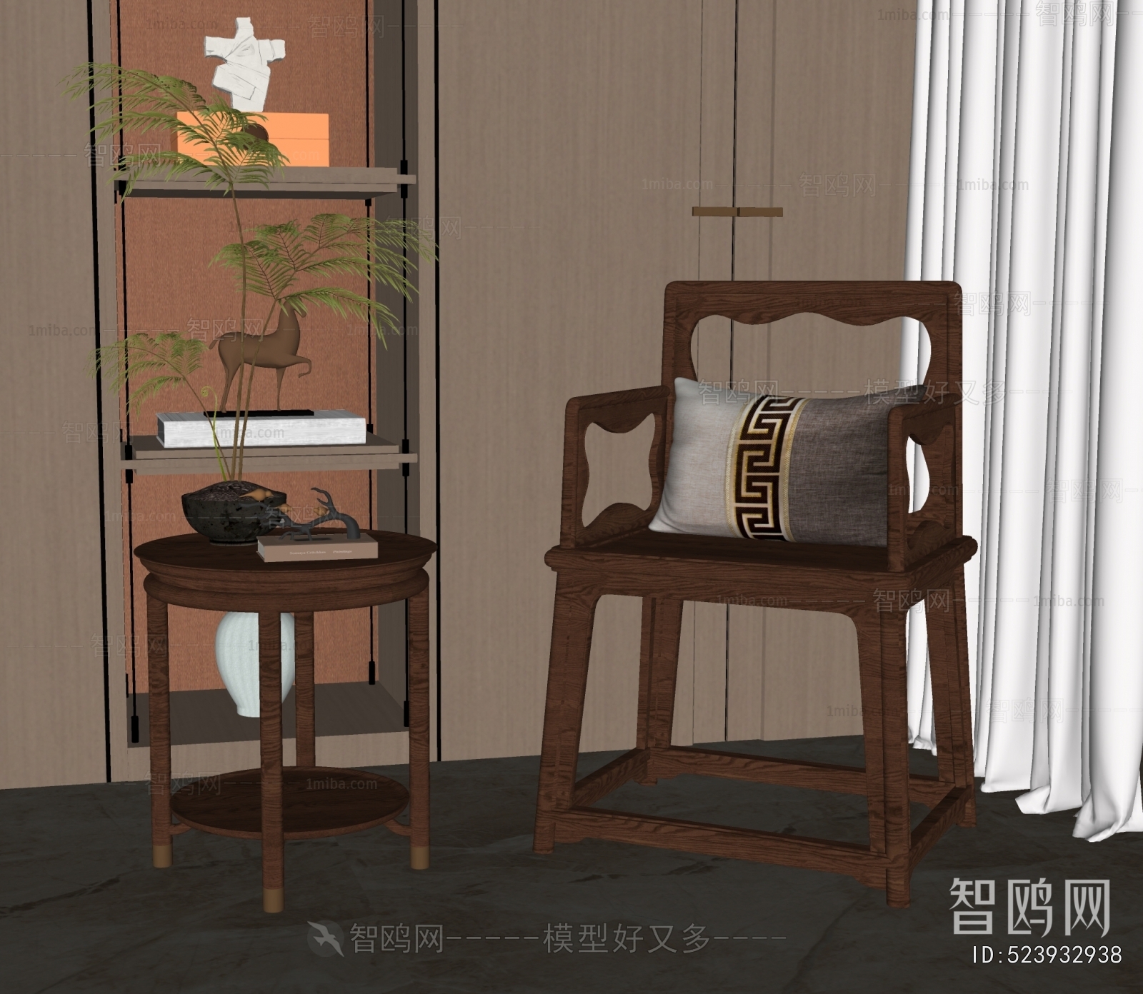 New Chinese Style Lounge Chair