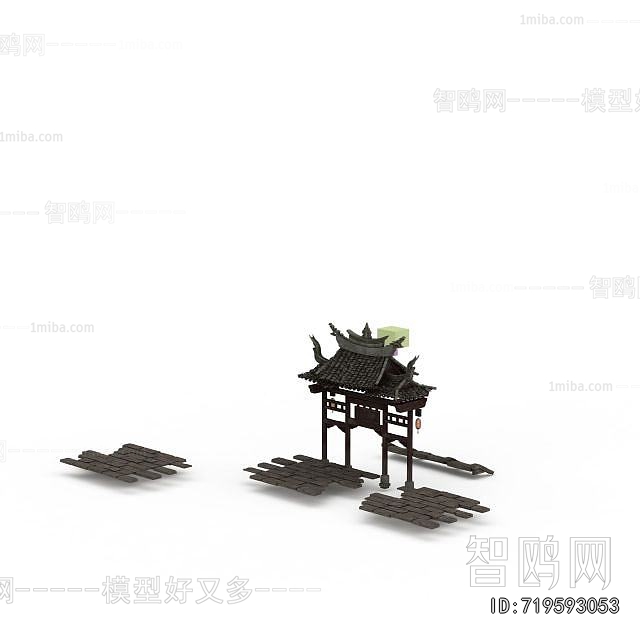 Chinese Style Decorated Archway