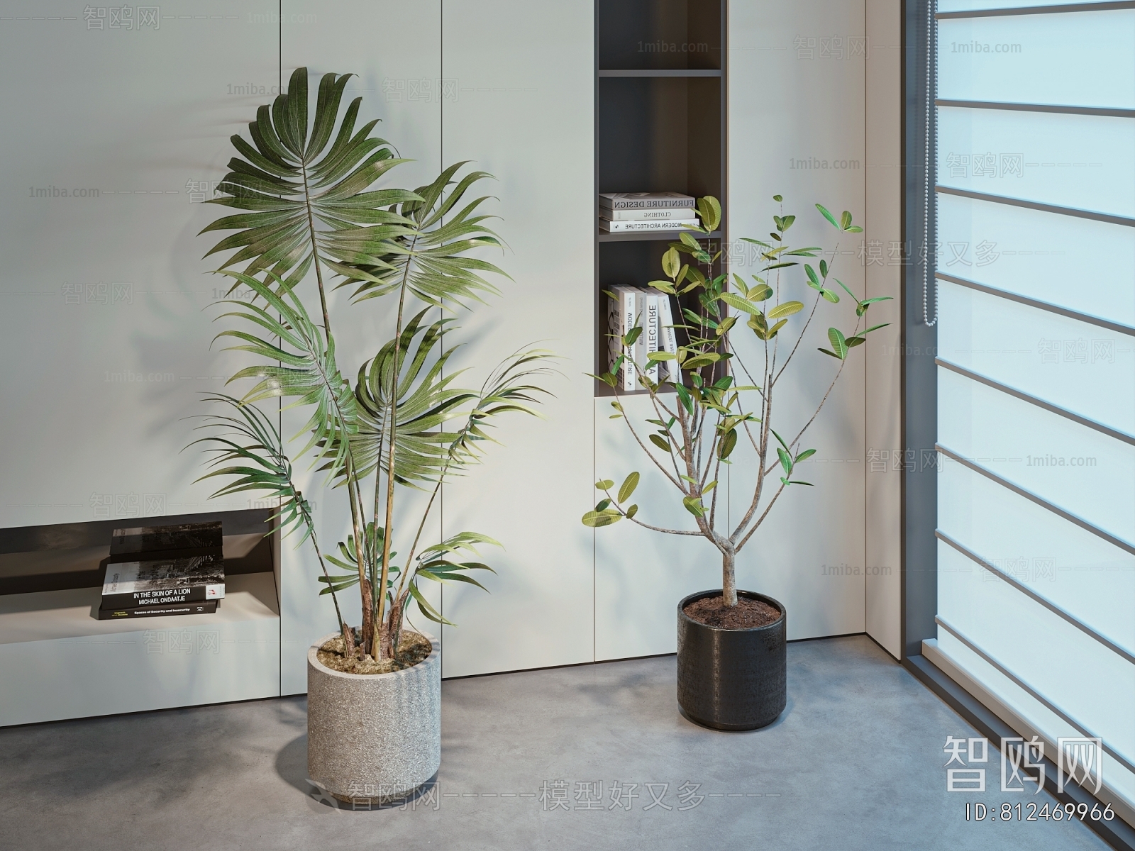 Modern Ground Green Plant Potted Plants