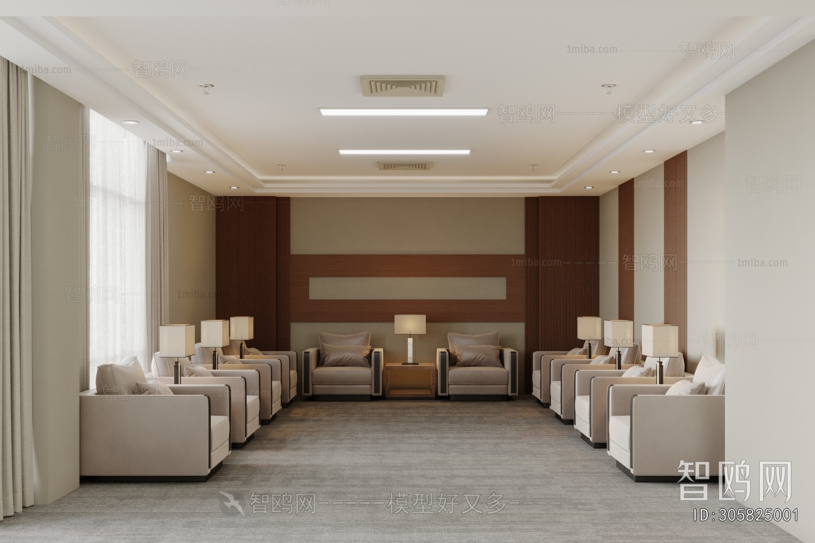 New Chinese Style Reception Room