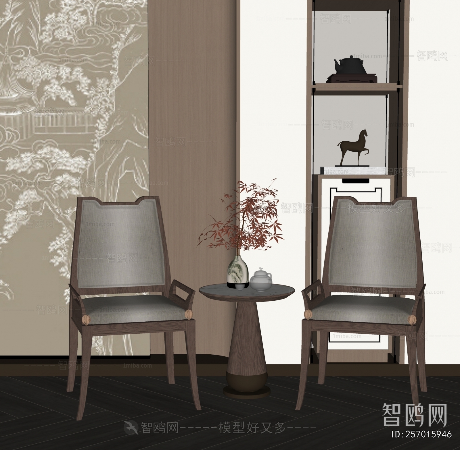 New Chinese Style Lounge Chair