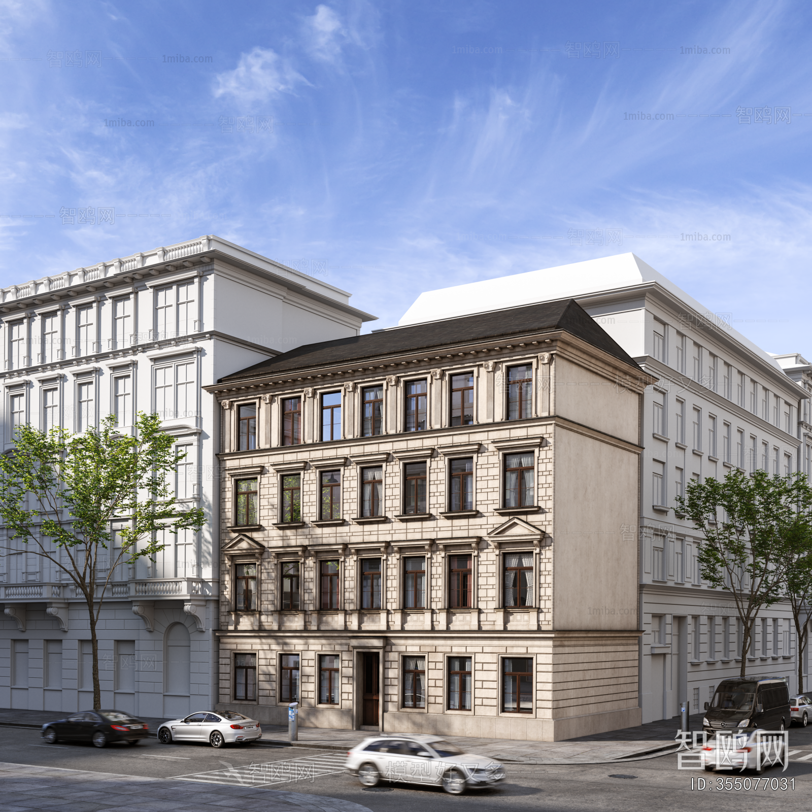 European Style Appearance Of Commercial Building