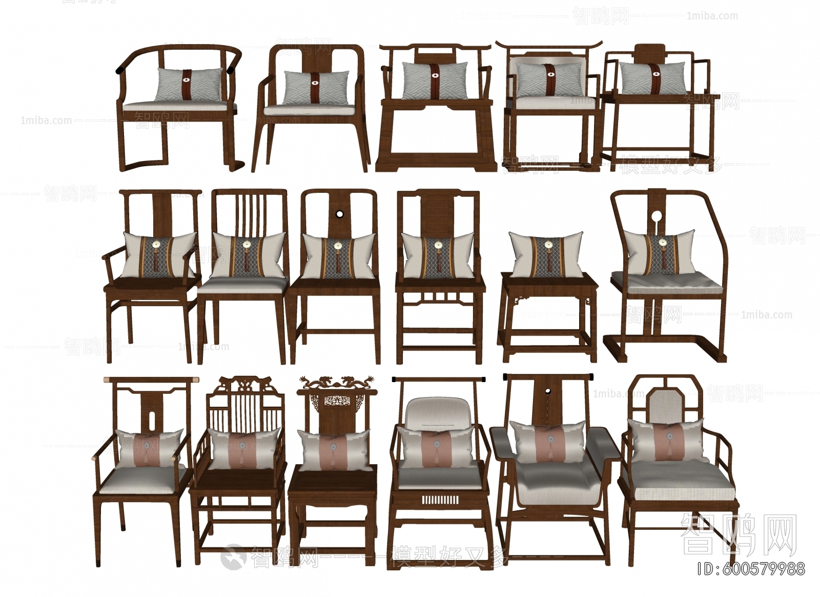 New Chinese Style Lounge Chair