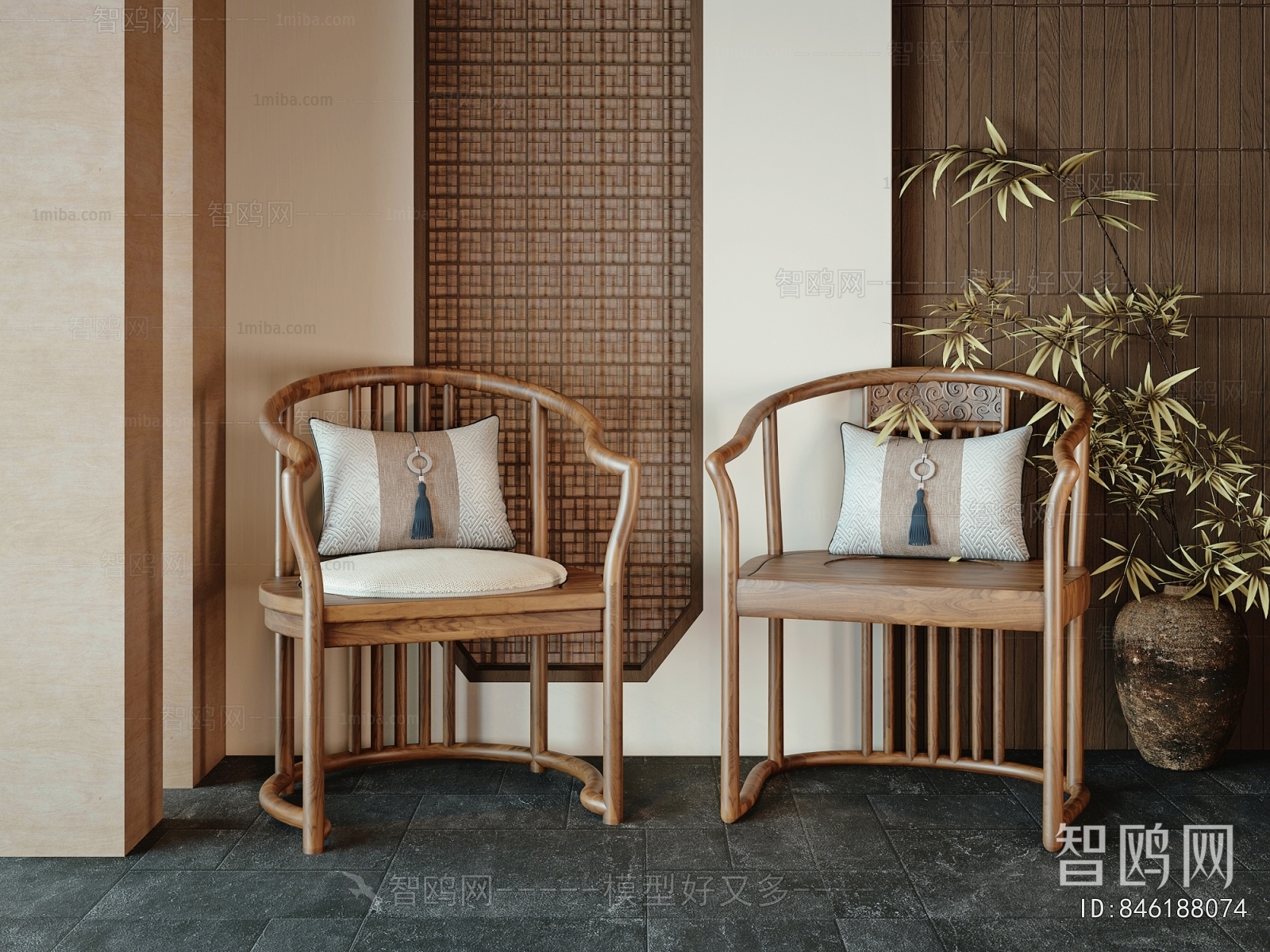 New Chinese Style Lounge Chair