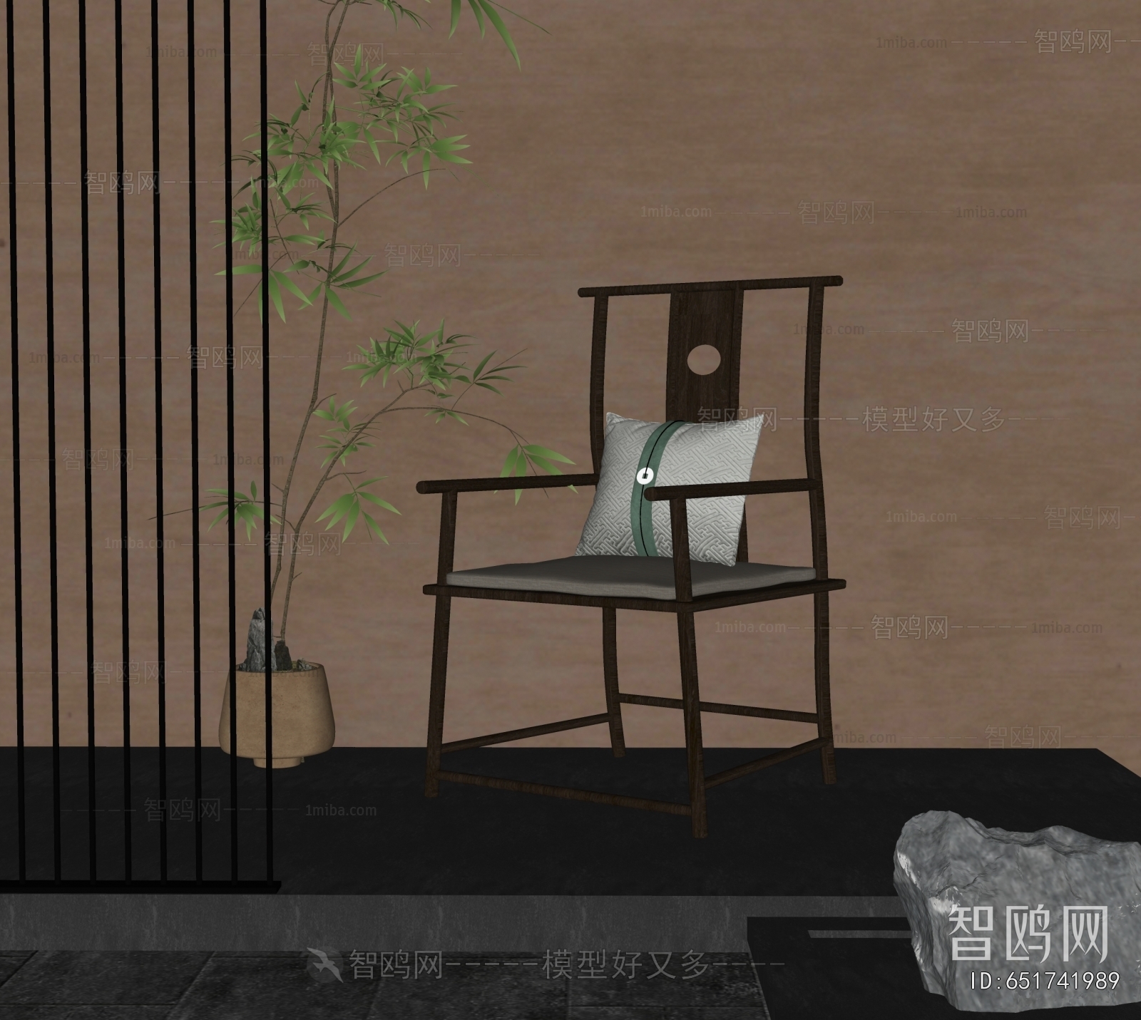 New Chinese Style Lounge Chair