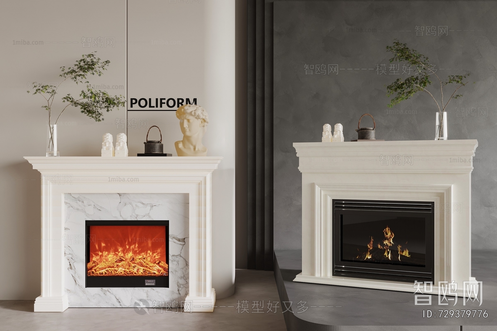 French Style Fireplace