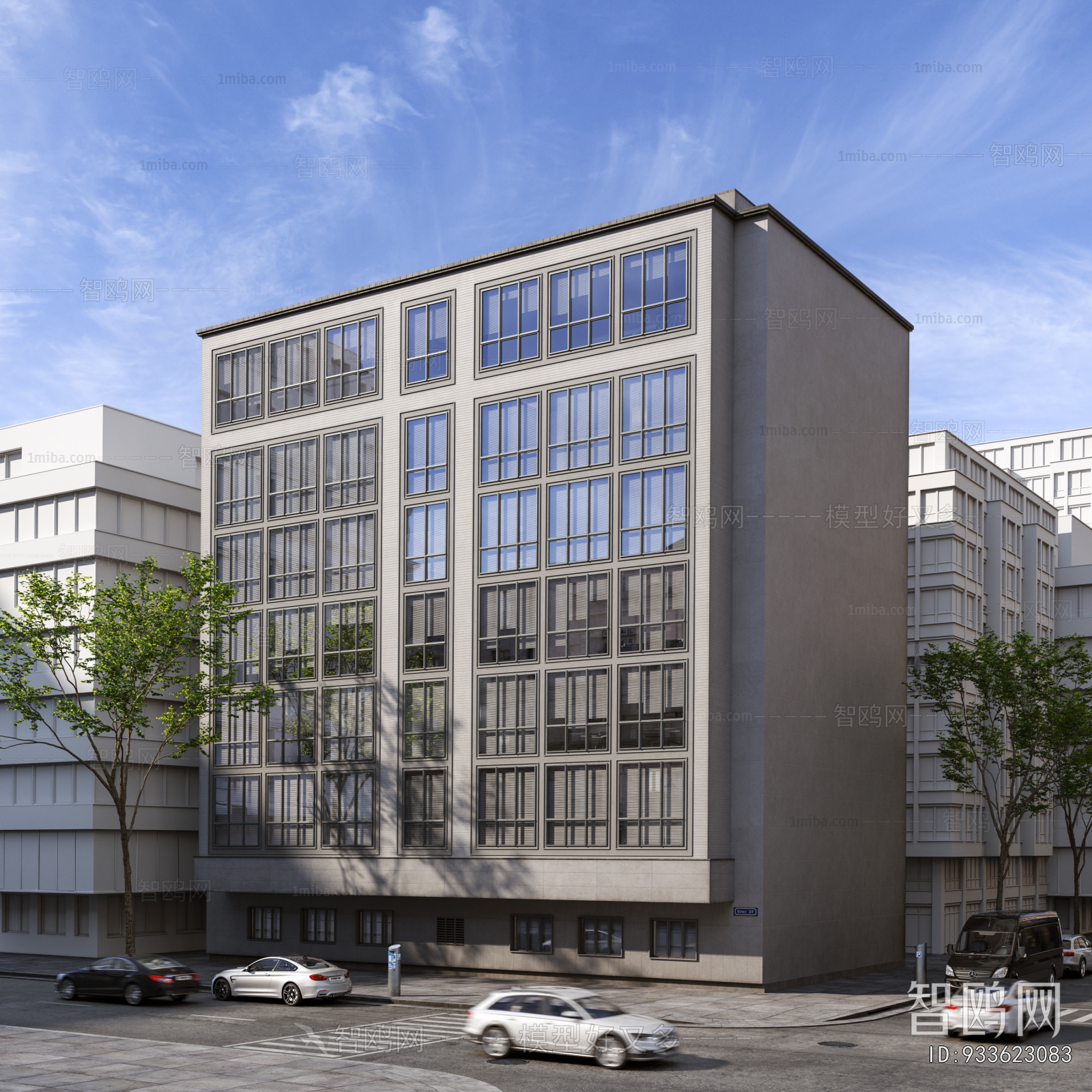 European Style Appearance Of Commercial Building