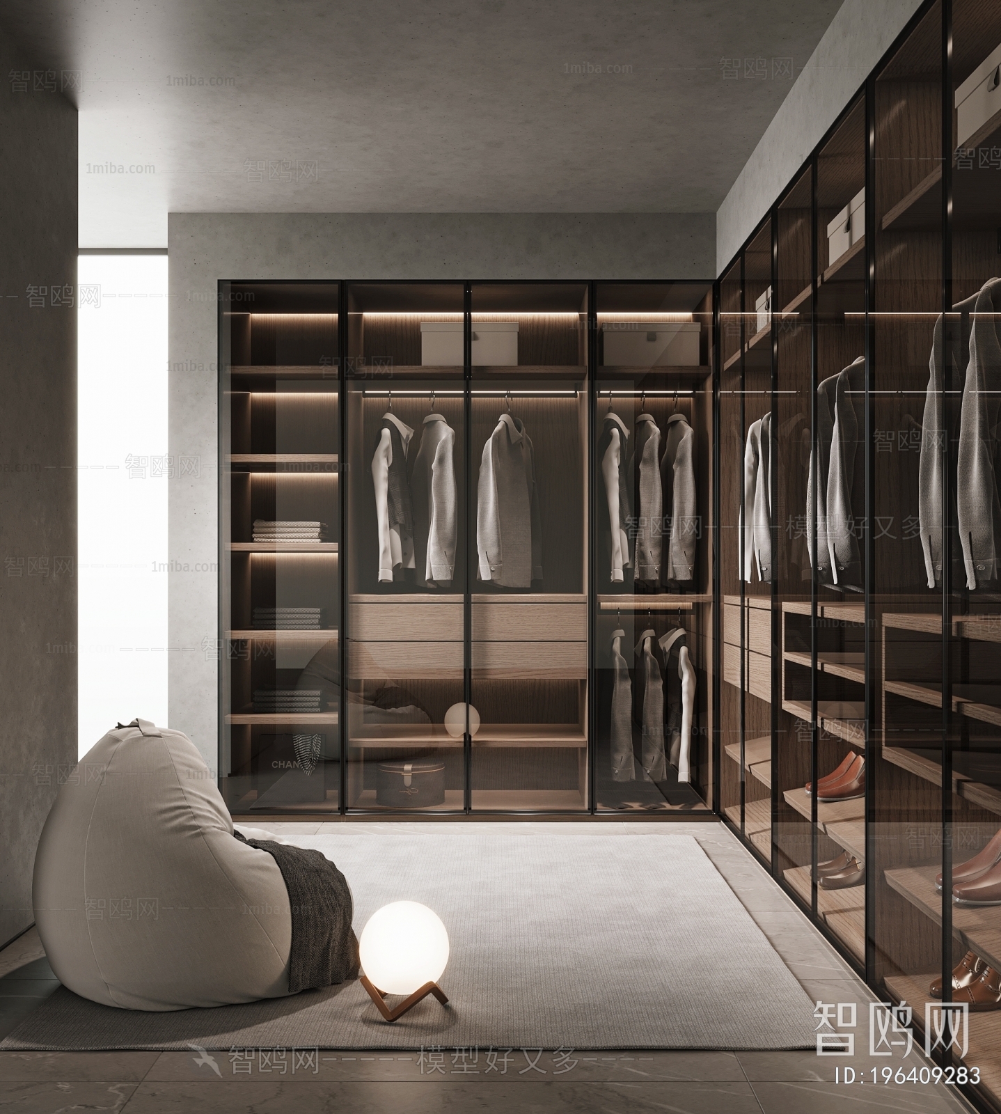 Modern Clothes Storage Area