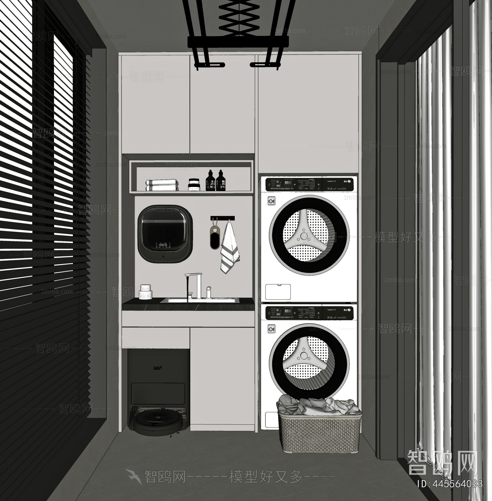 Modern Laundry Cabinet