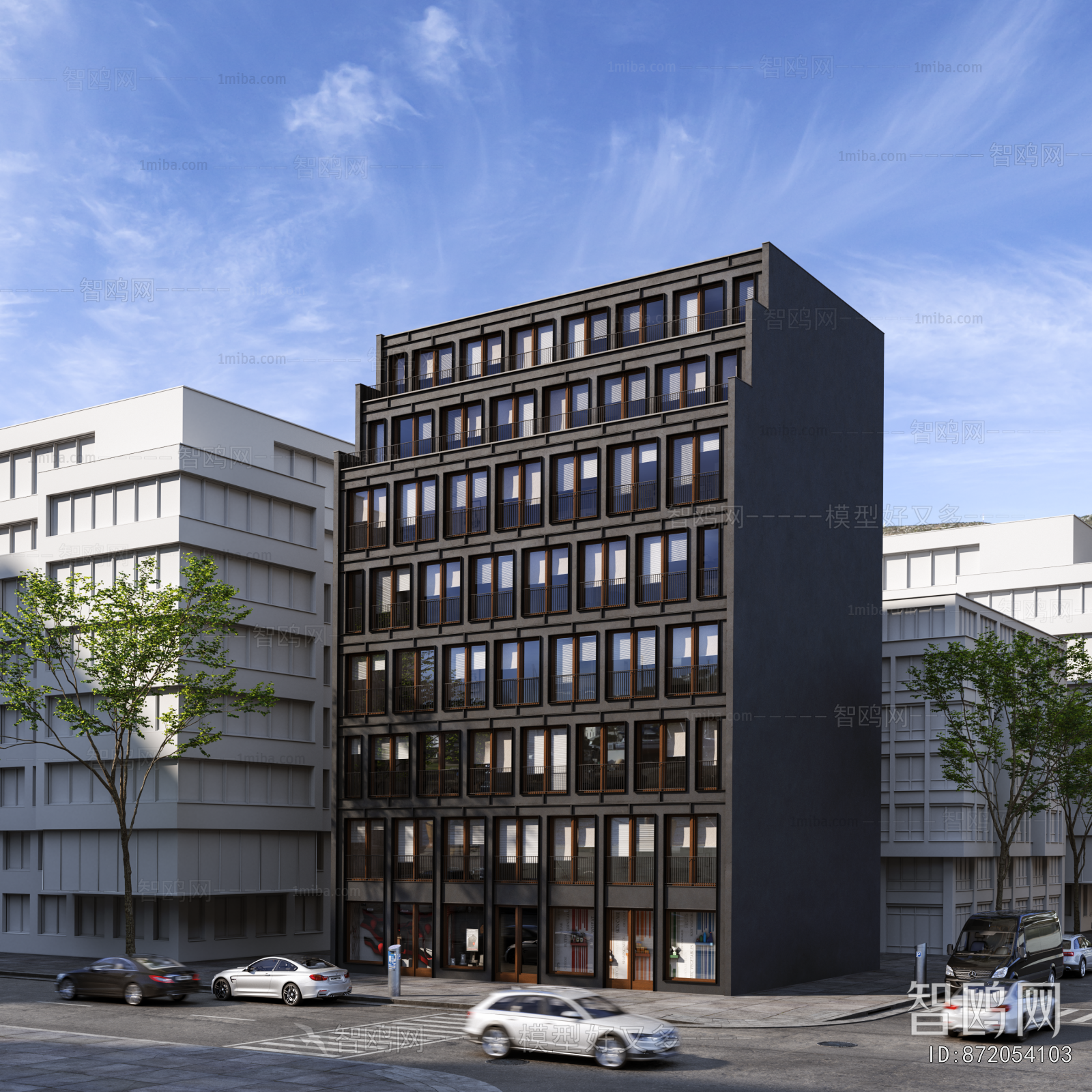 European Style Appearance Of Commercial Building