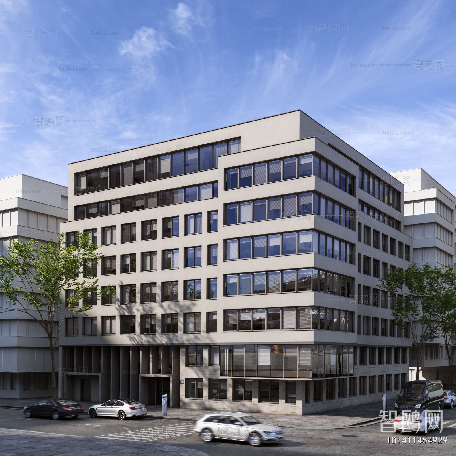 European Style Appearance Of Commercial Building