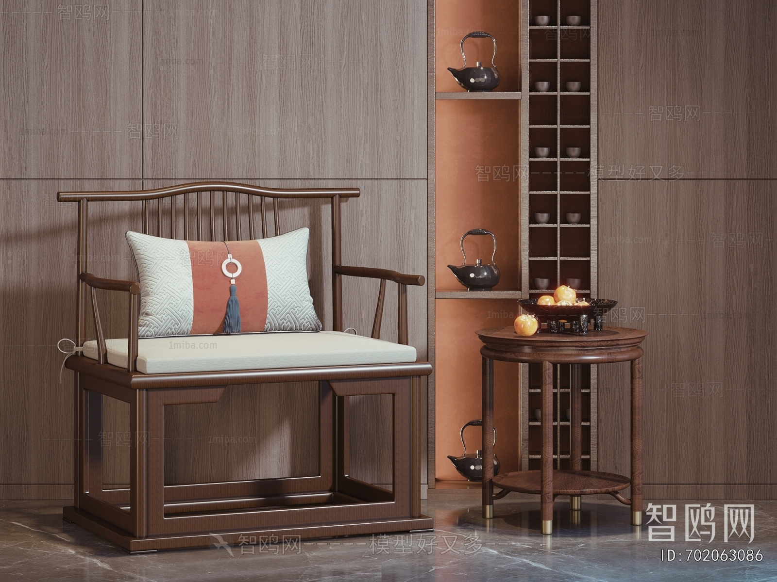 New Chinese Style Lounge Chair