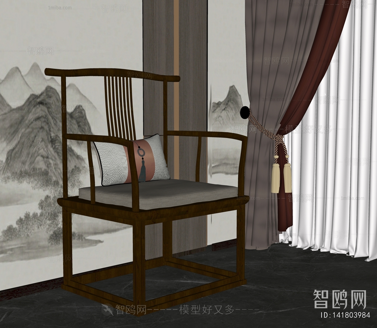 New Chinese Style Lounge Chair
