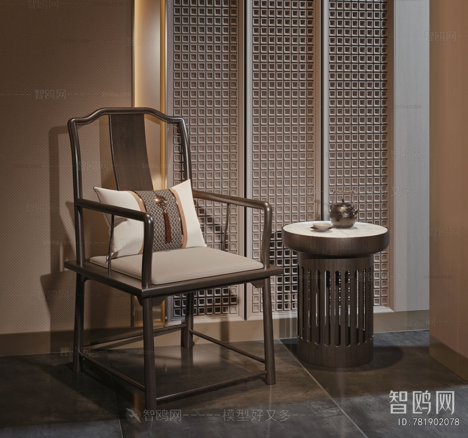 New Chinese Style Lounge Chair