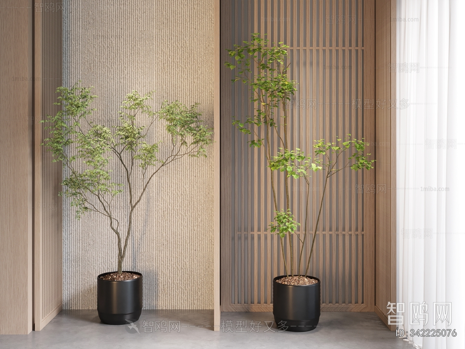 Modern Ground Green Plant Potted Plants