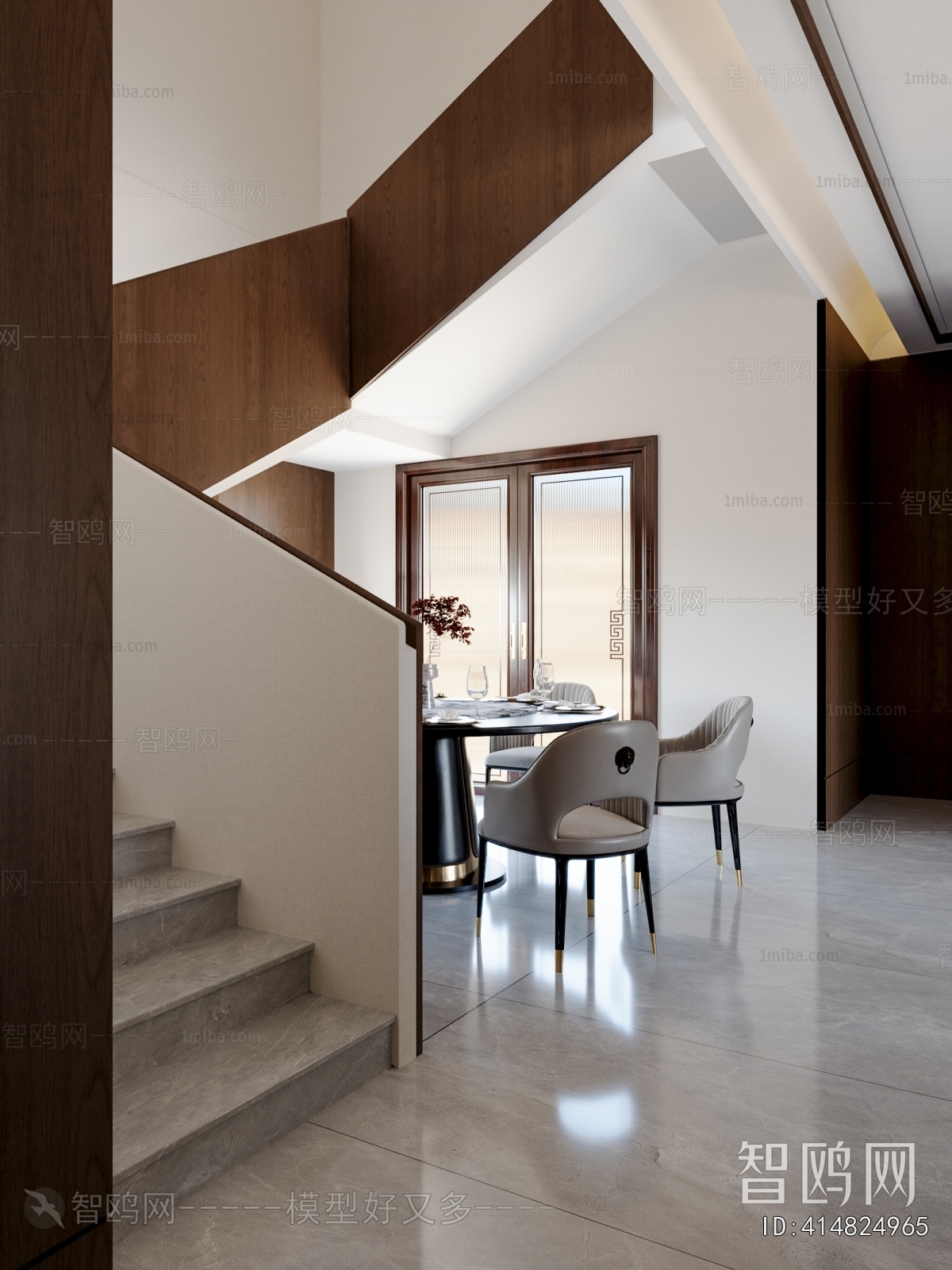 New Chinese Style A Living Room