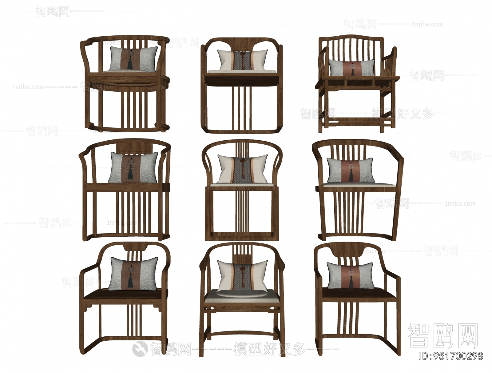 New Chinese Style Lounge Chair