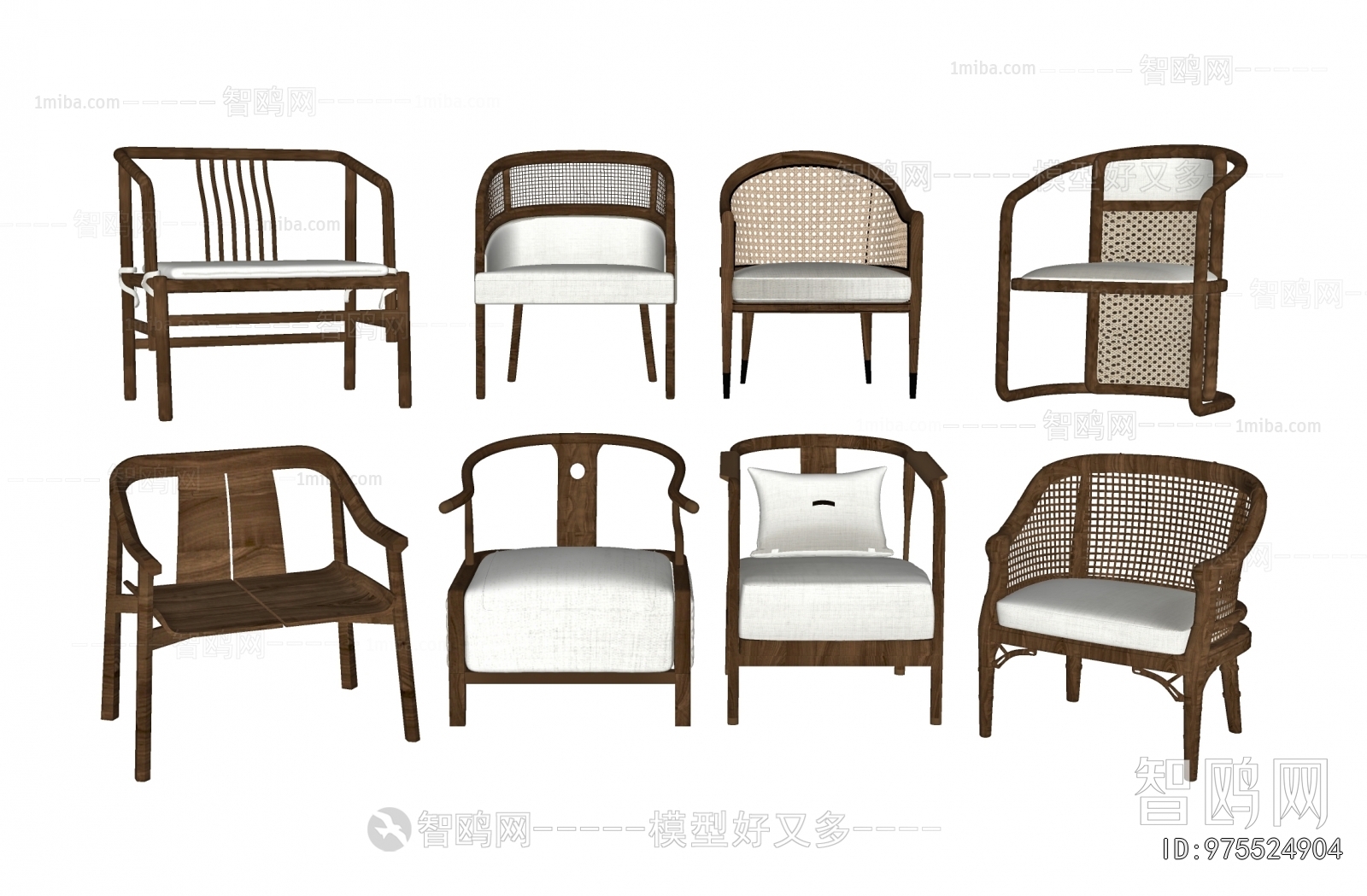 New Chinese Style Lounge Chair