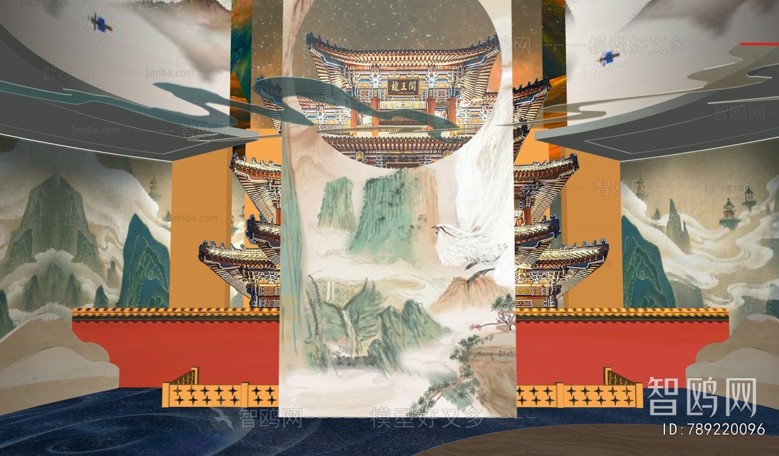 New Chinese Style Exhibition Hall