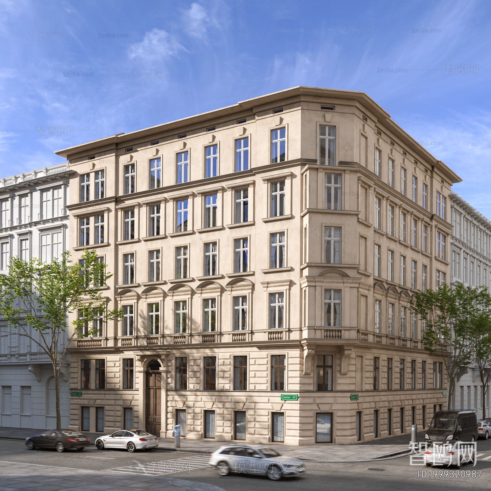 European Style Appearance Of Commercial Building