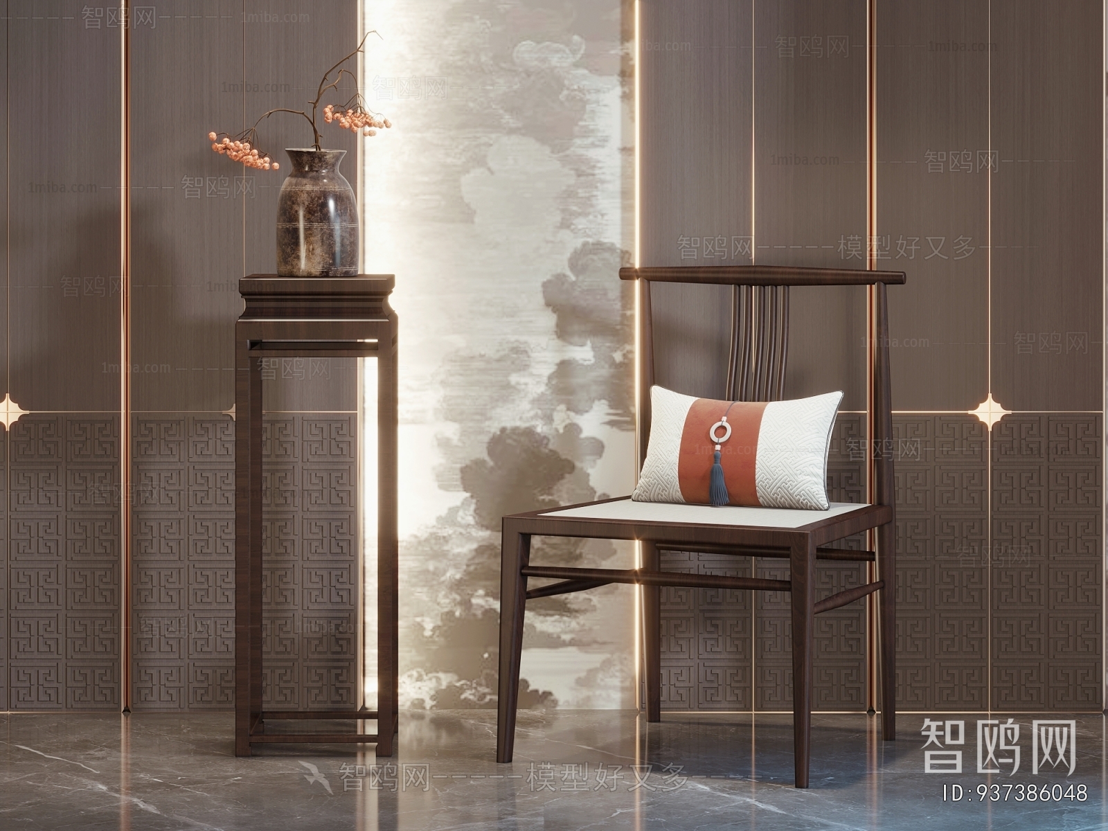 New Chinese Style Lounge Chair