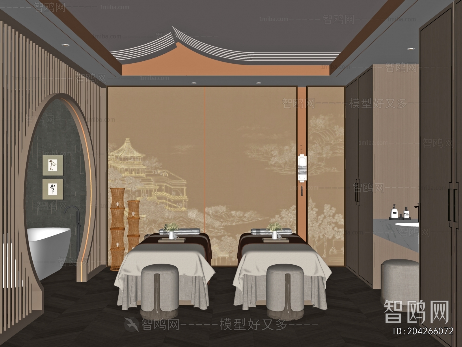 New Chinese Style Beauty Salon