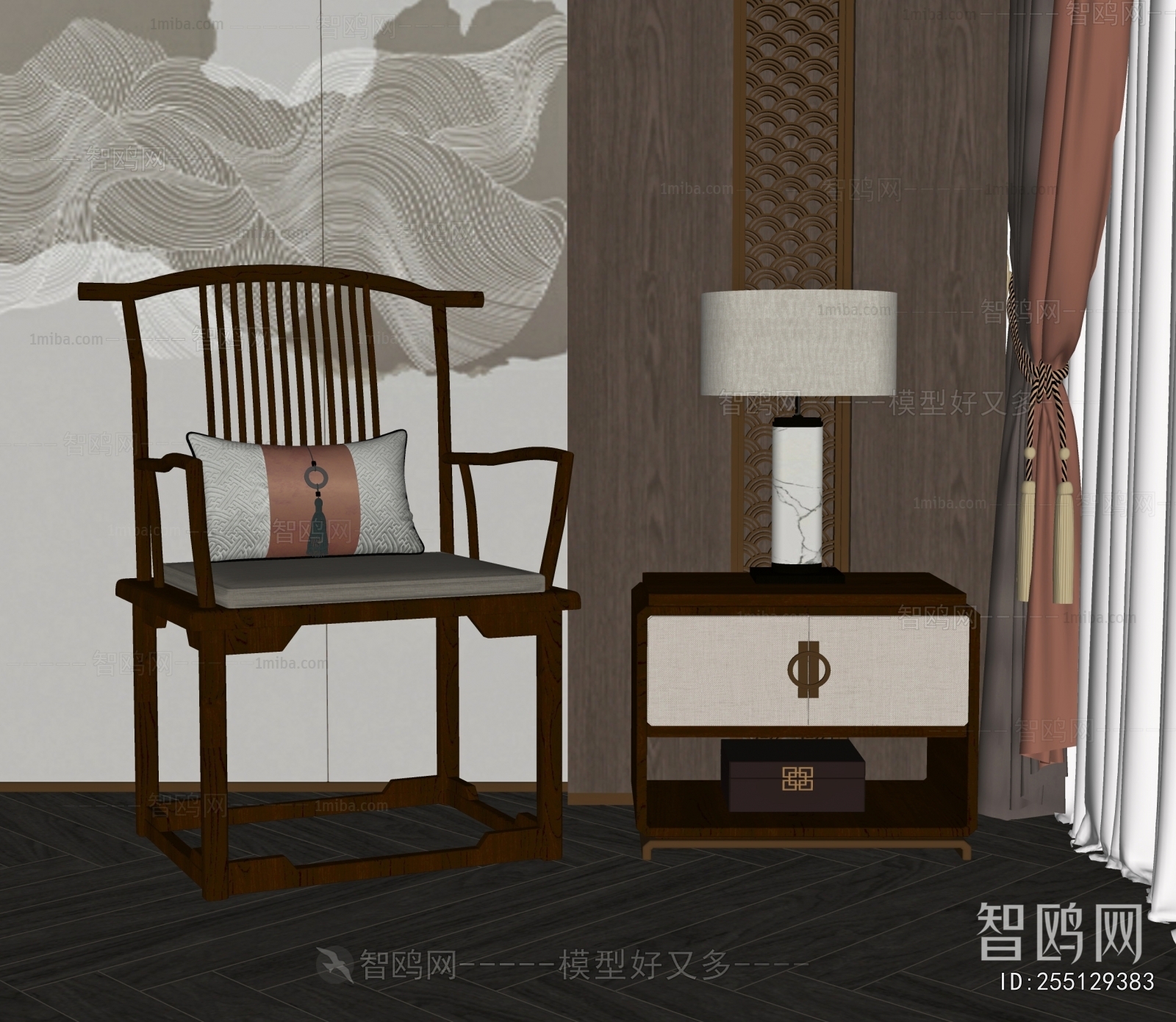 New Chinese Style Lounge Chair