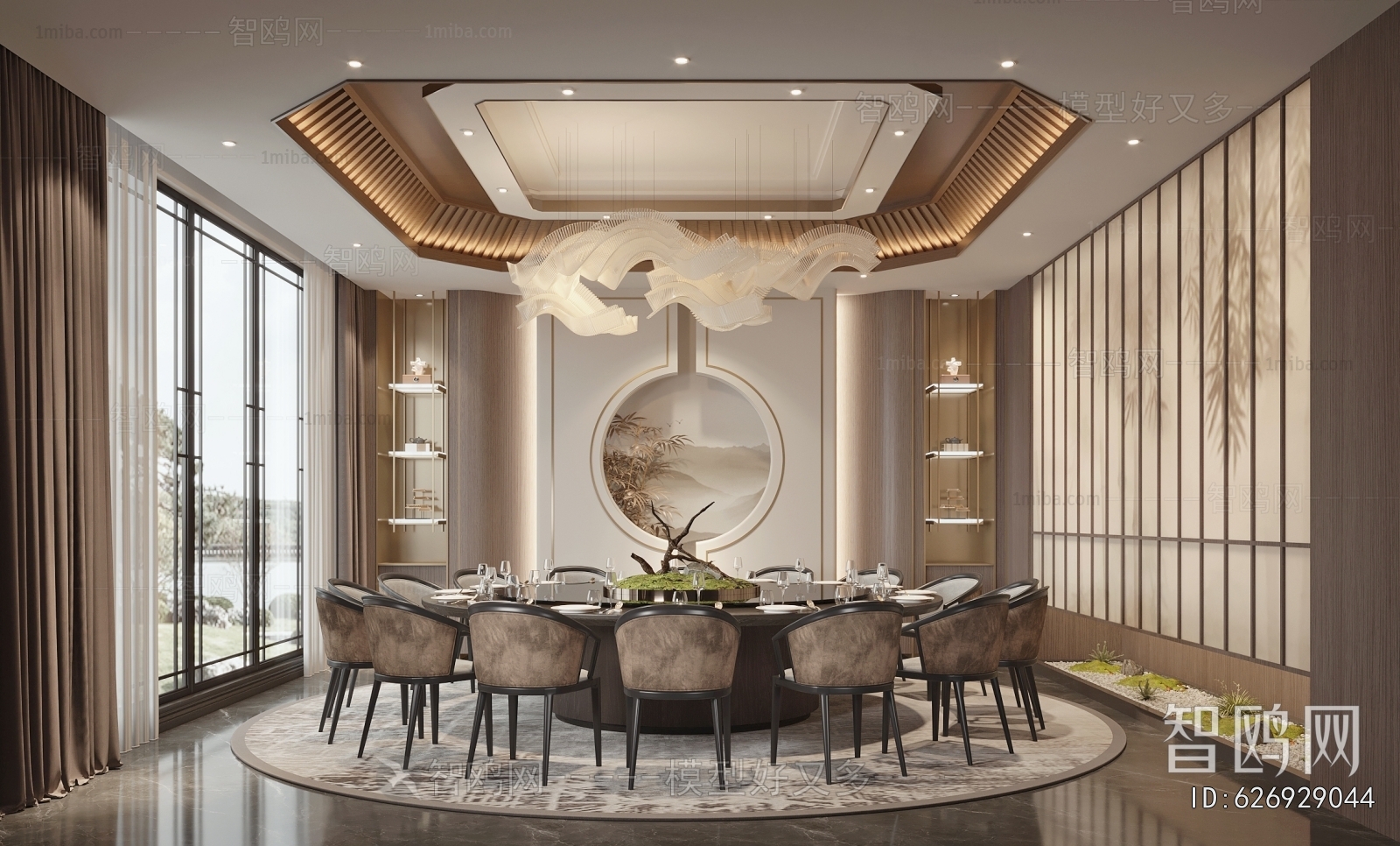 New Chinese Style Dining Room