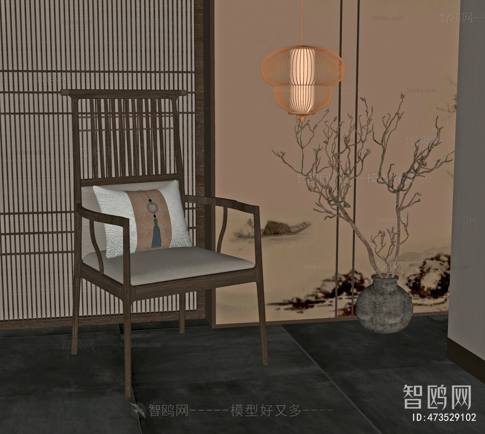 New Chinese Style Lounge Chair