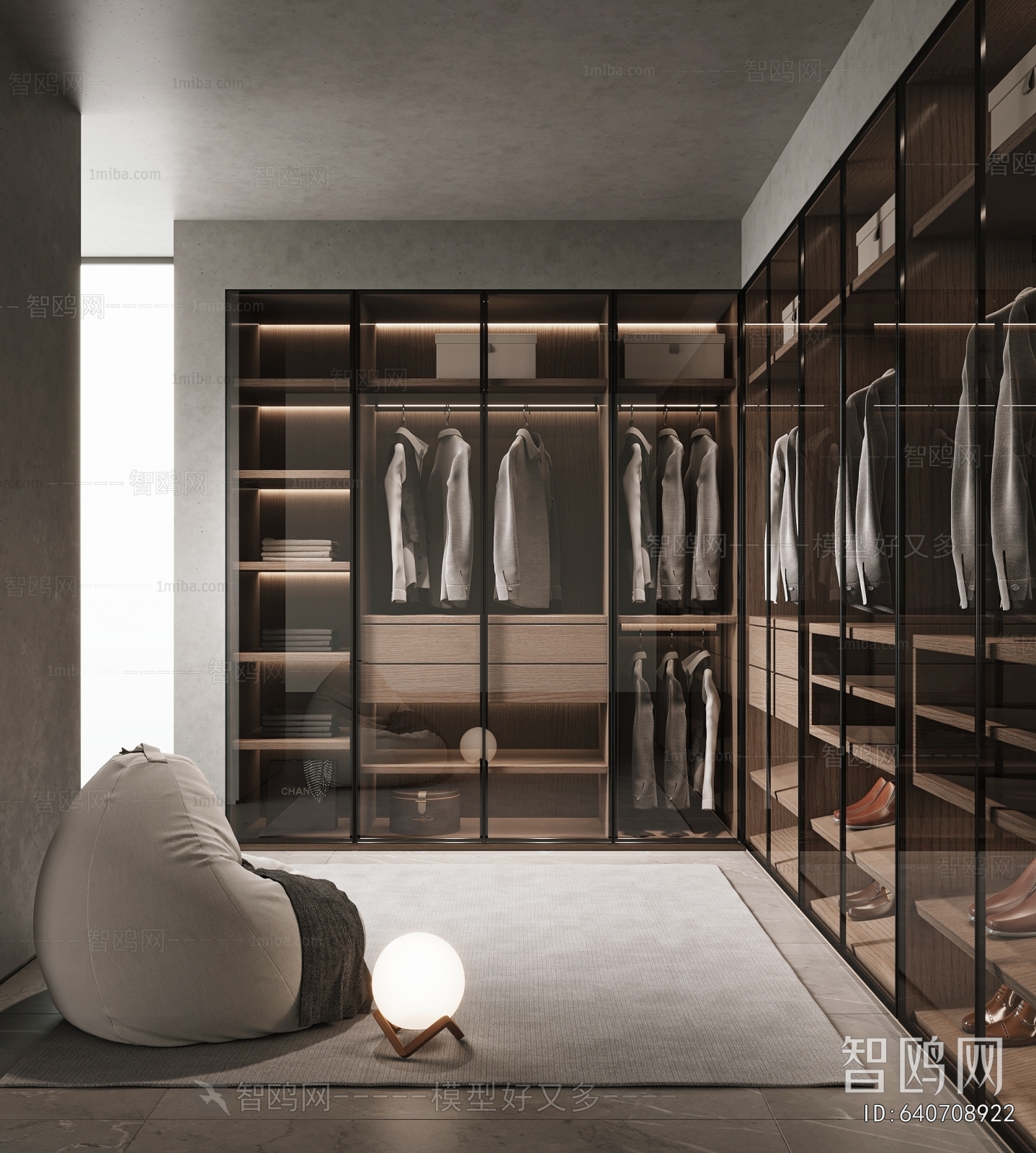 Modern Clothes Storage Area