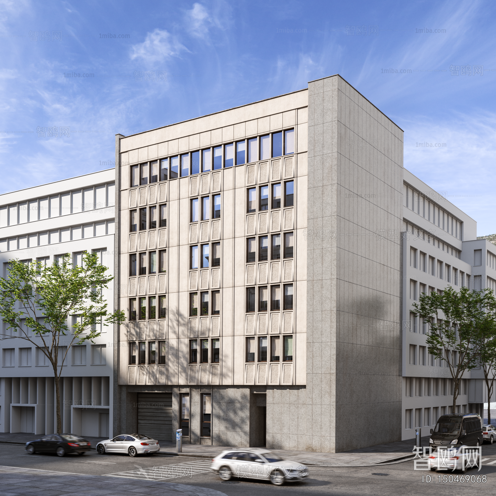 European Style Appearance Of Commercial Building