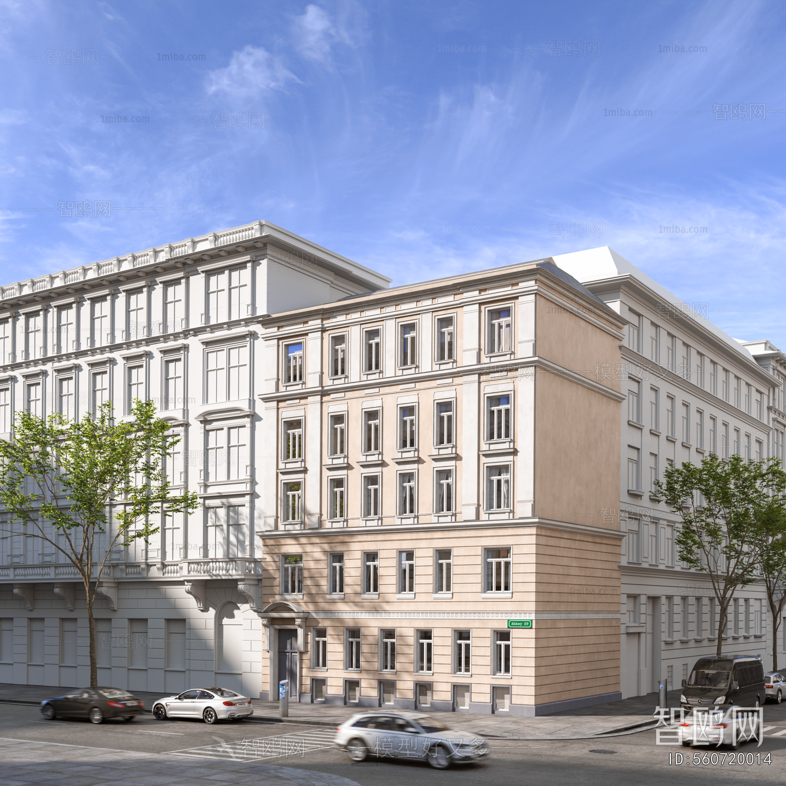 European Style Appearance Of Commercial Building