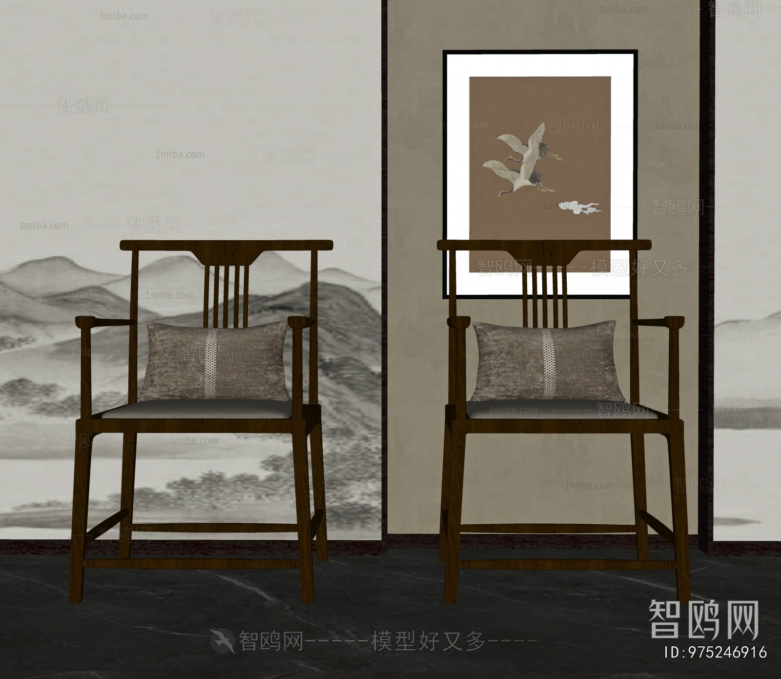 New Chinese Style Lounge Chair