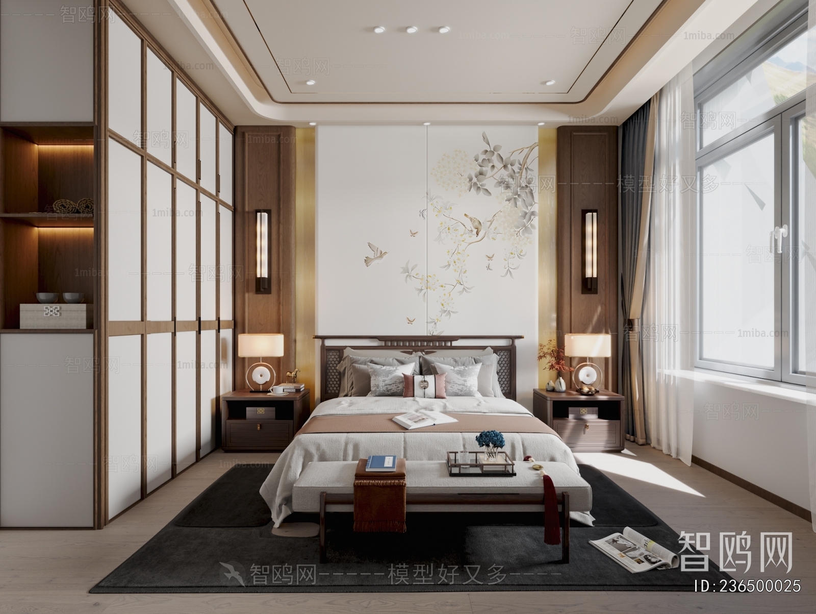 New Chinese Style Bedroom